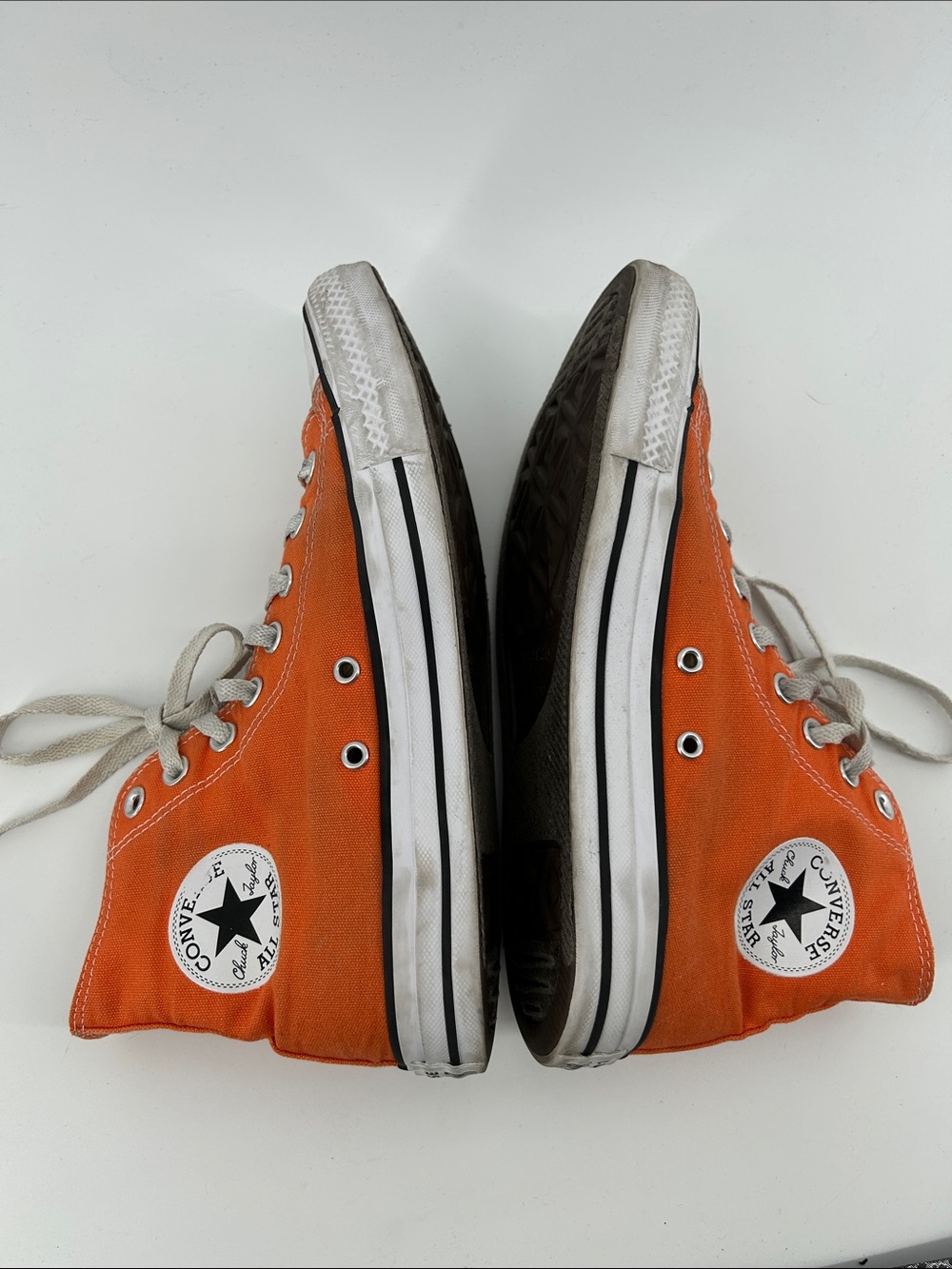 Converse Orange Chuck Taylor Sneakers Men's Size 7 - Picture 7 of 9